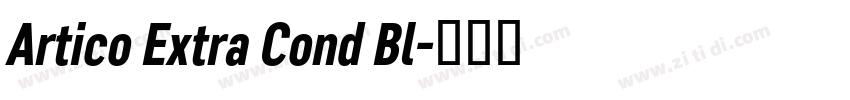 Artico Extra Cond Bl字体转换